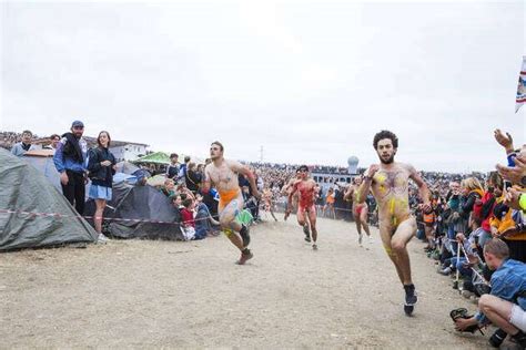 roskilde naked run|Naked run at the Roskilde Festival